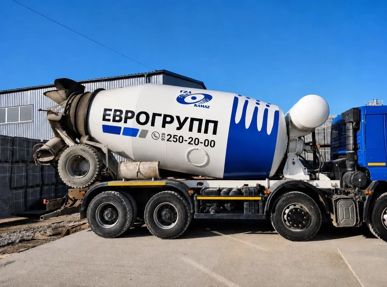 Брендирование бетономешалки